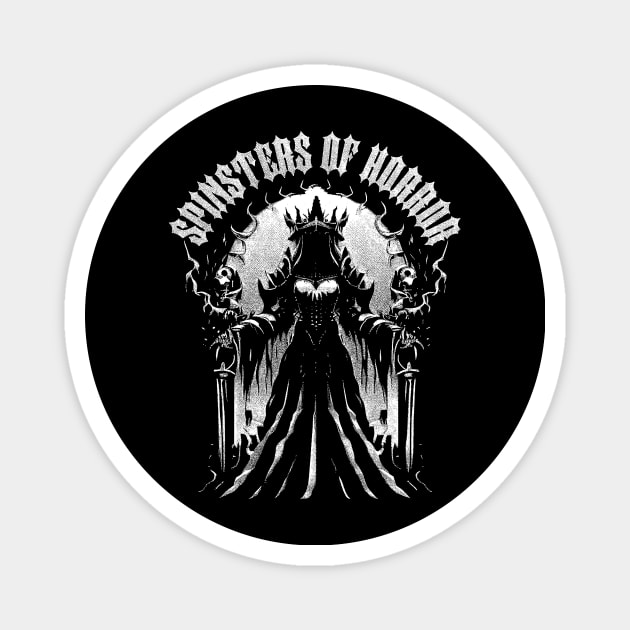 Metal Witch Magnet by Spinsters of Horror